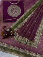 Bollywood Star Janvi kapoor Soft Twill Saree