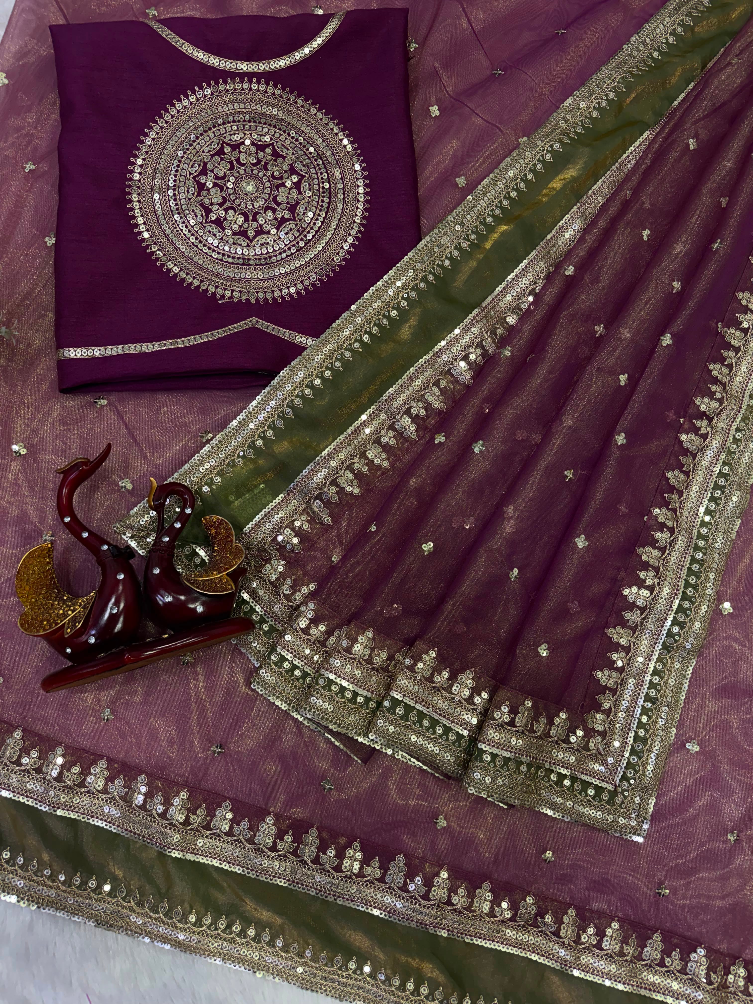 Bollywood Star Janvi kapoor Soft Twill Saree
