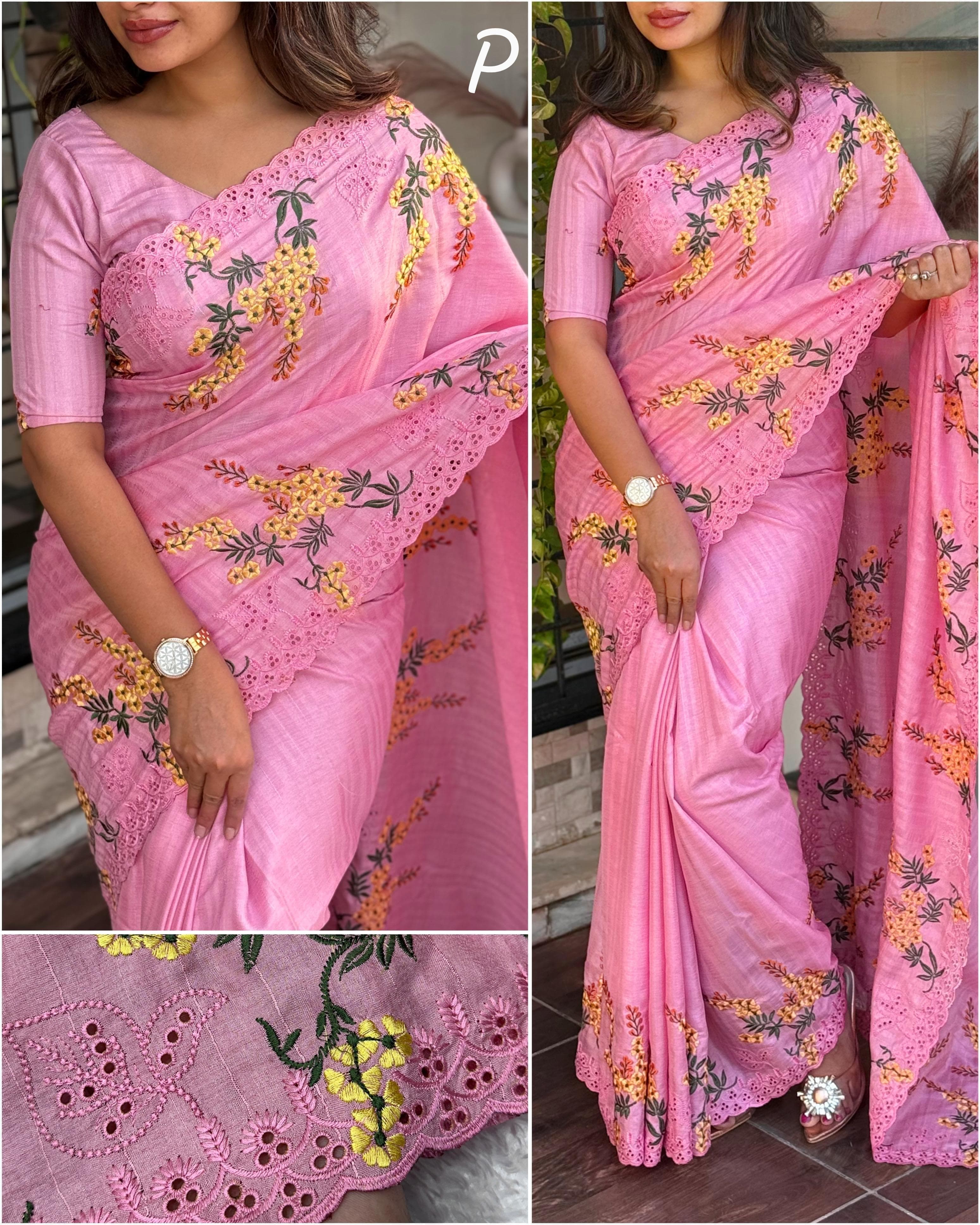 Bhagyalaxmi Tusser Cotton Saree