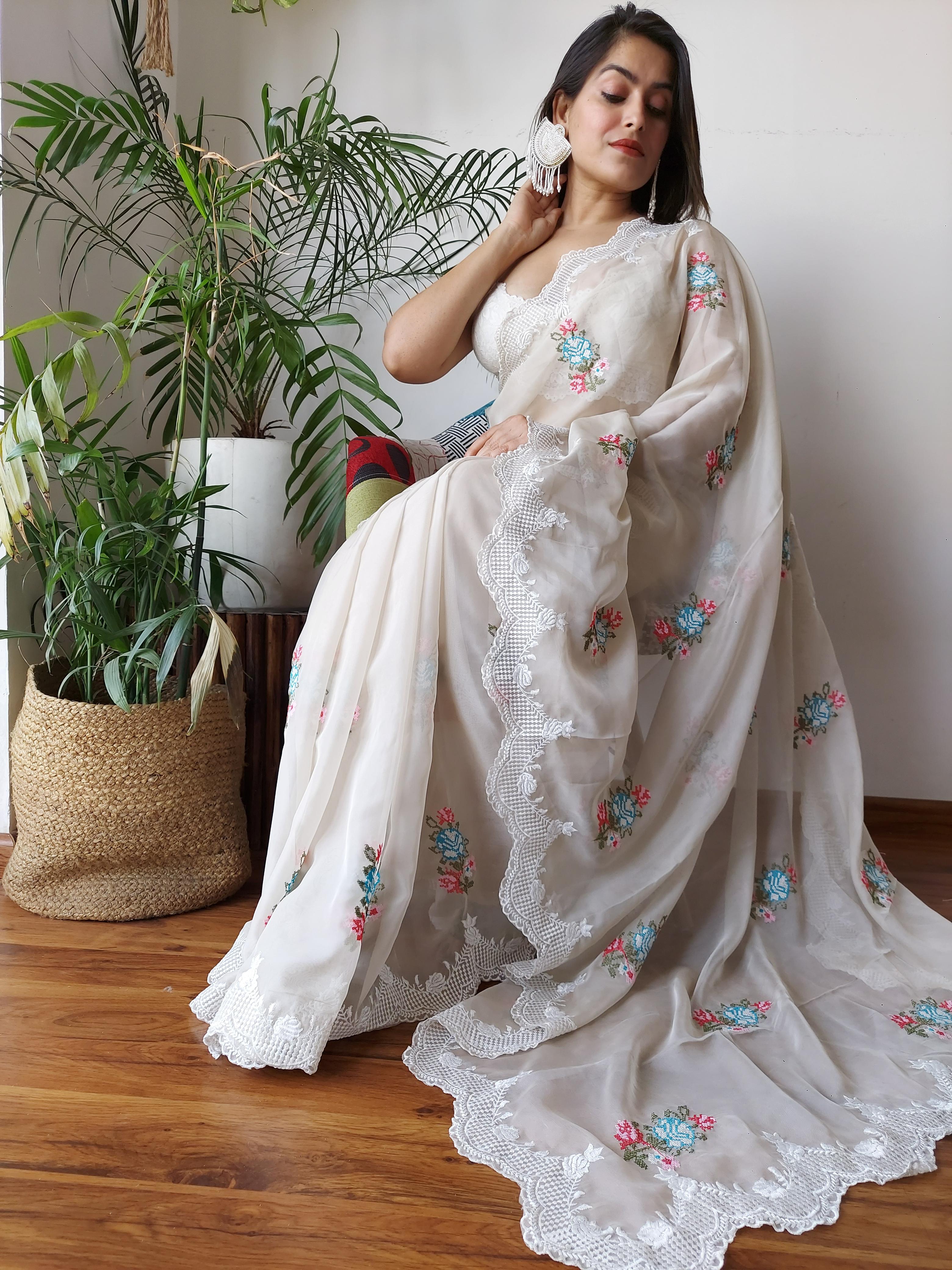 EMBORIDARY WORK SAREE