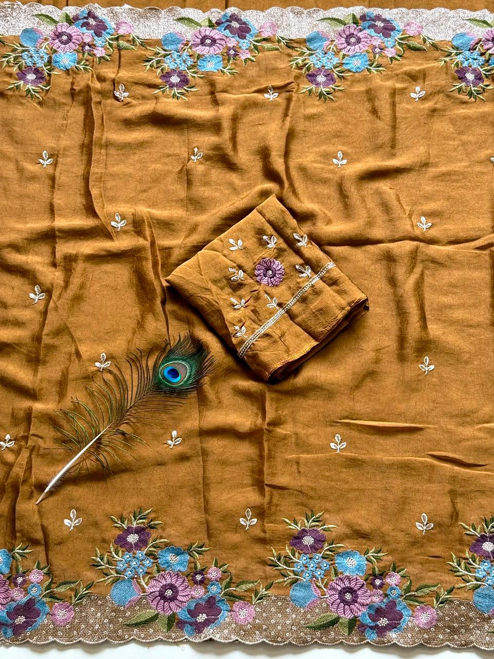 Soft Crush SilkFabric Saree