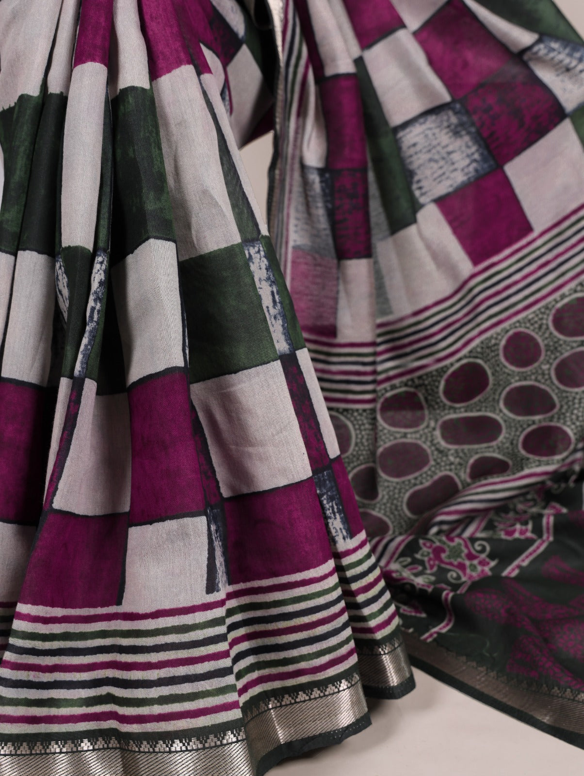 POLYESTER VISCOSE CHANDERI