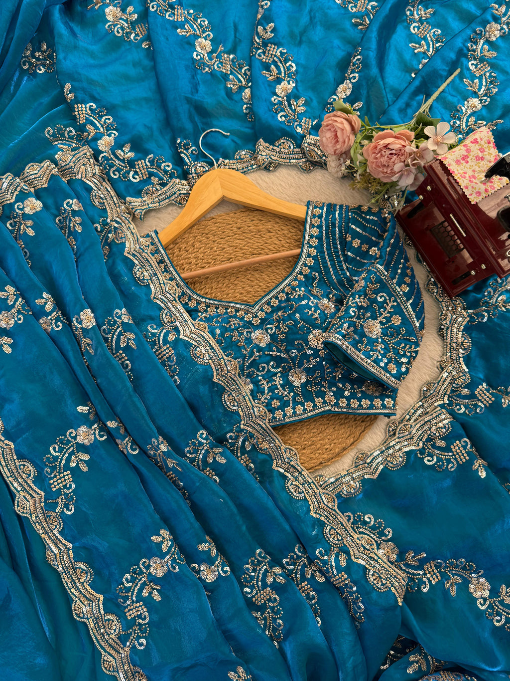 Wedding Perfect  Saree with Beds Elegance Redefined