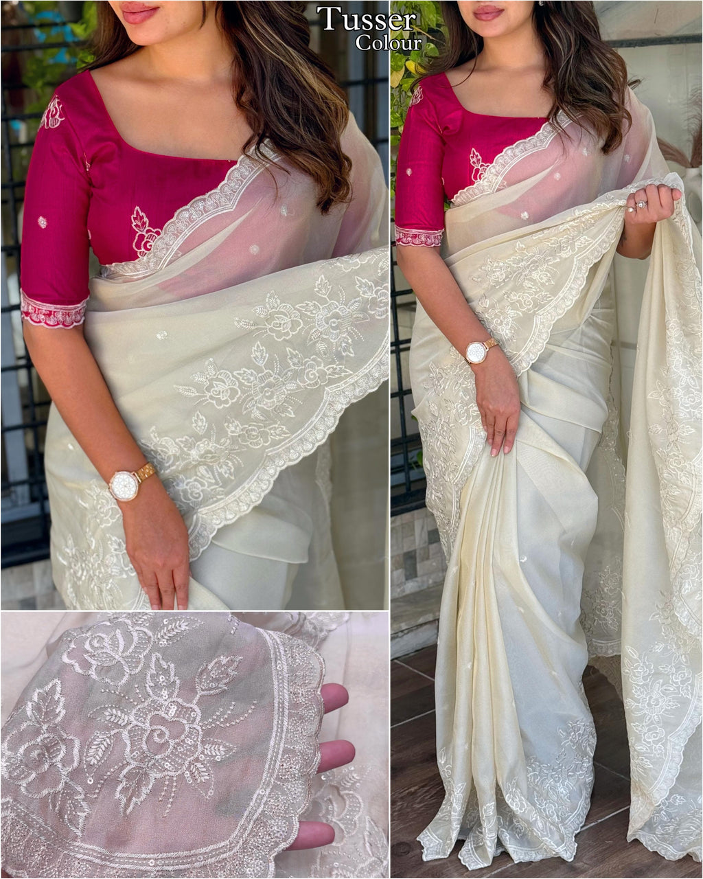 TASPA ORGANZA COTTON SAREE