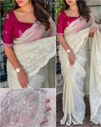 TASPA ORGANZA COTTON SAREE