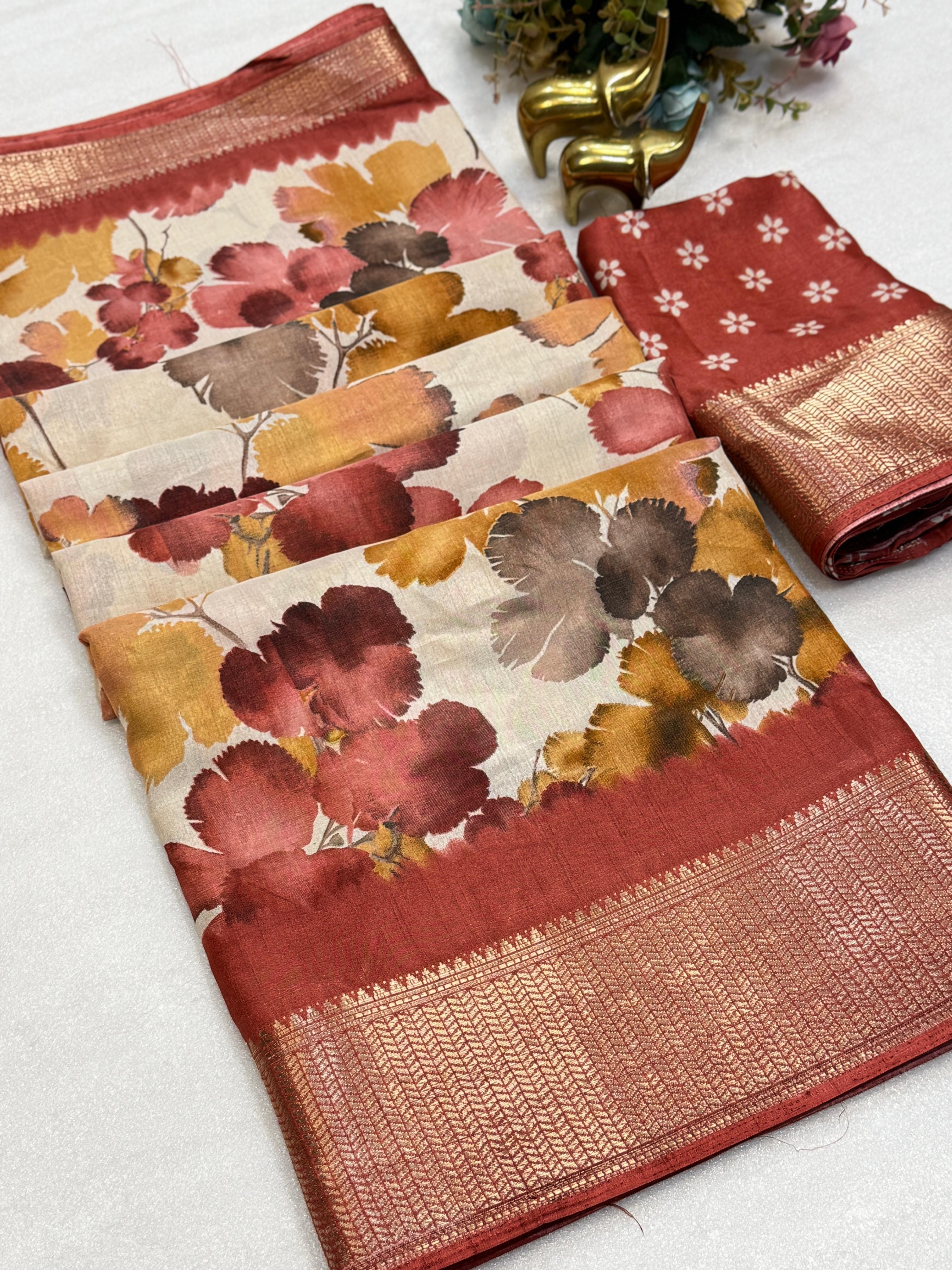 DOLA SILK FLORAL SAREE