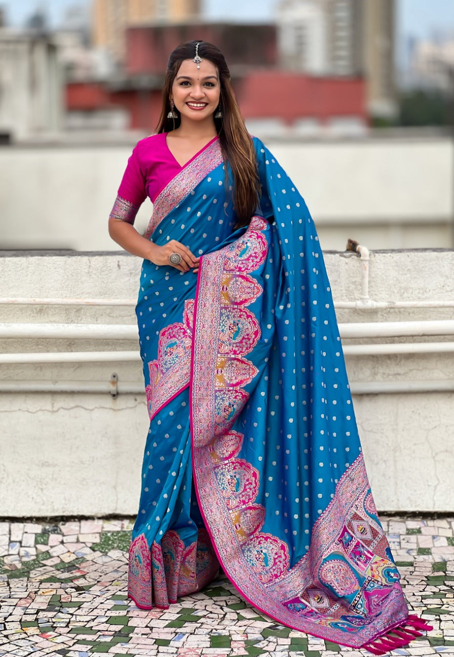 PASHMINA DARBARI COLLECTION SAREE