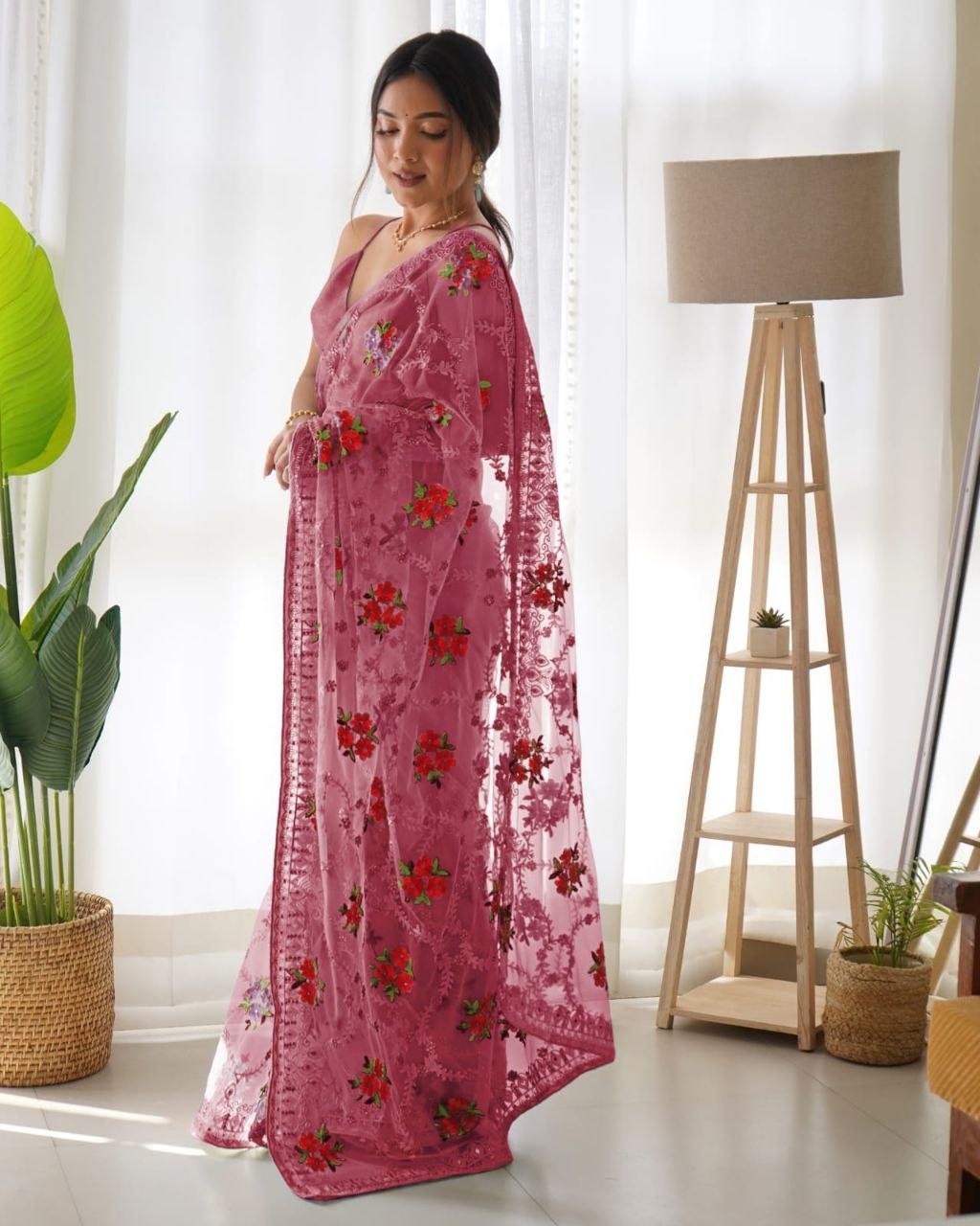 Heavy Butterfly Net Most Demanding Saree
