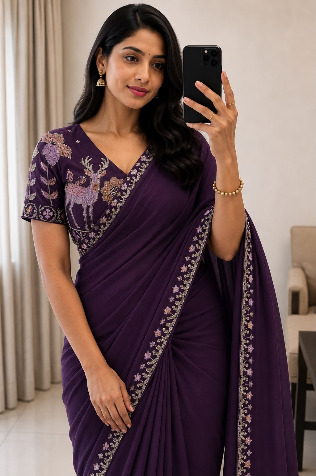 Rangoli Silk Multi Emrodairy Saree