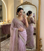 Sabyasachi Inspired Premium Moss Chiffon Saree