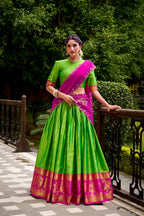 POLY COTTON ZARI WEAVING LAHENGA
