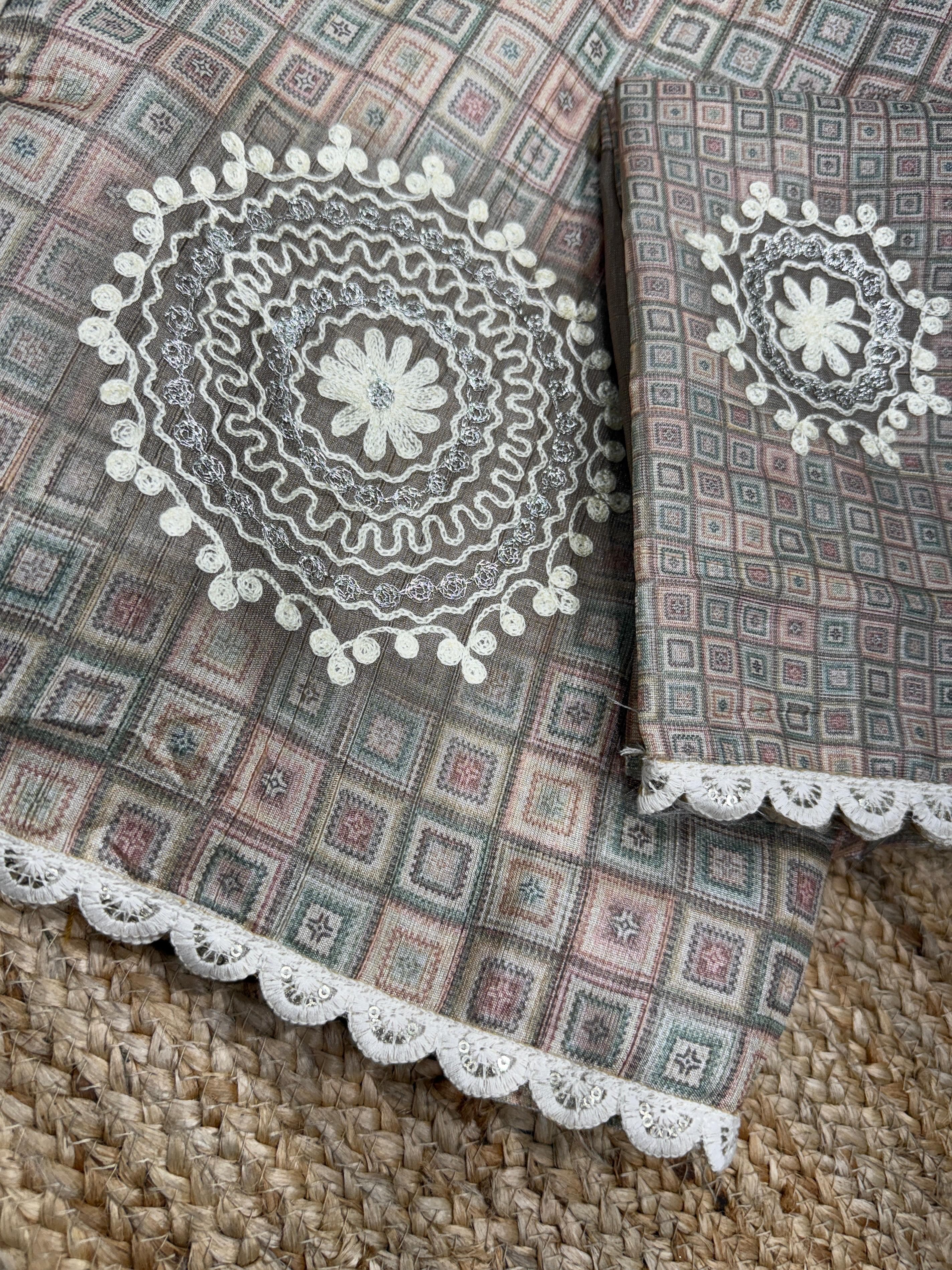 DESIGN -Nargis 🌺 Tusser Cotton Saree