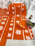 Kurti With Pent with Dupatta Set