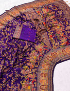 Pure n Soft Rajwadi Pashmina Silk Weaving Saree