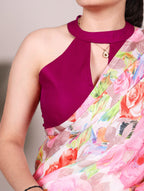 Soft Touch Of Silk Floral Print Saree