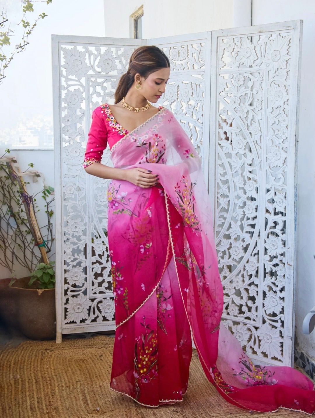 Pure soft Tebby Silk Saree