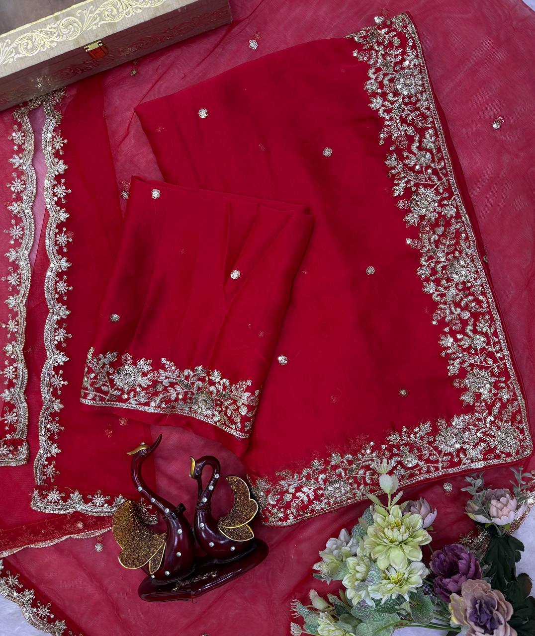 Karvachauth Special Soft Rangoli Saree