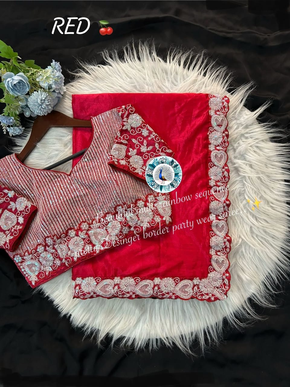 Chinon silks elegant saree