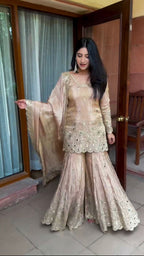 Pure Heavy Chinnon Silk Top Plazzo