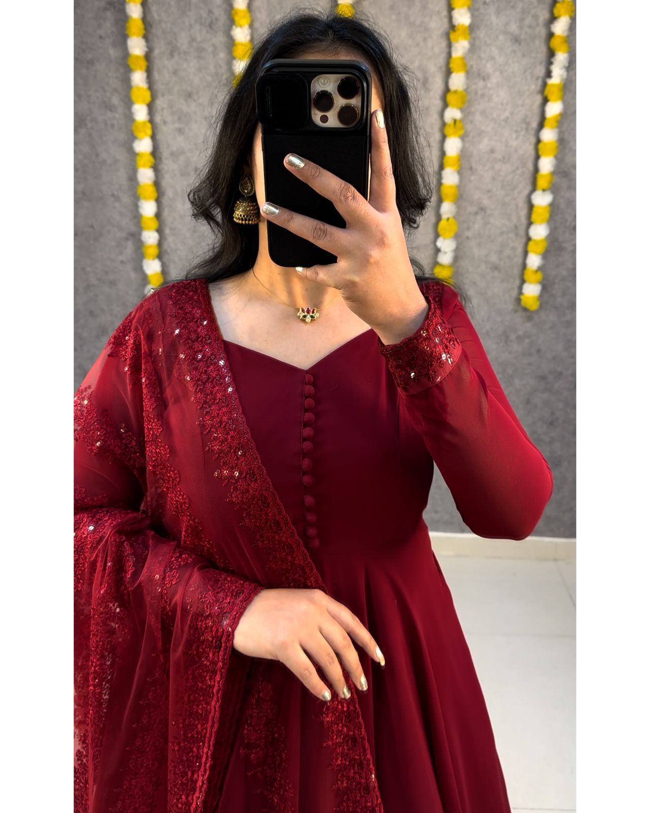 Festival Special Gown Dupatta