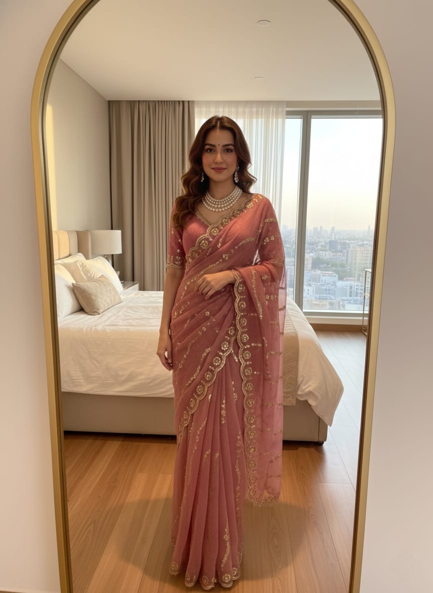 Supriya Sequence Laheriya Saree