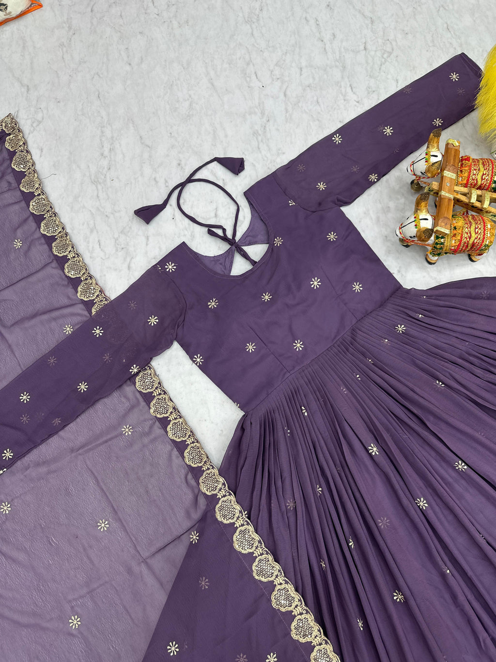 New Festival Long Gown & Duptta