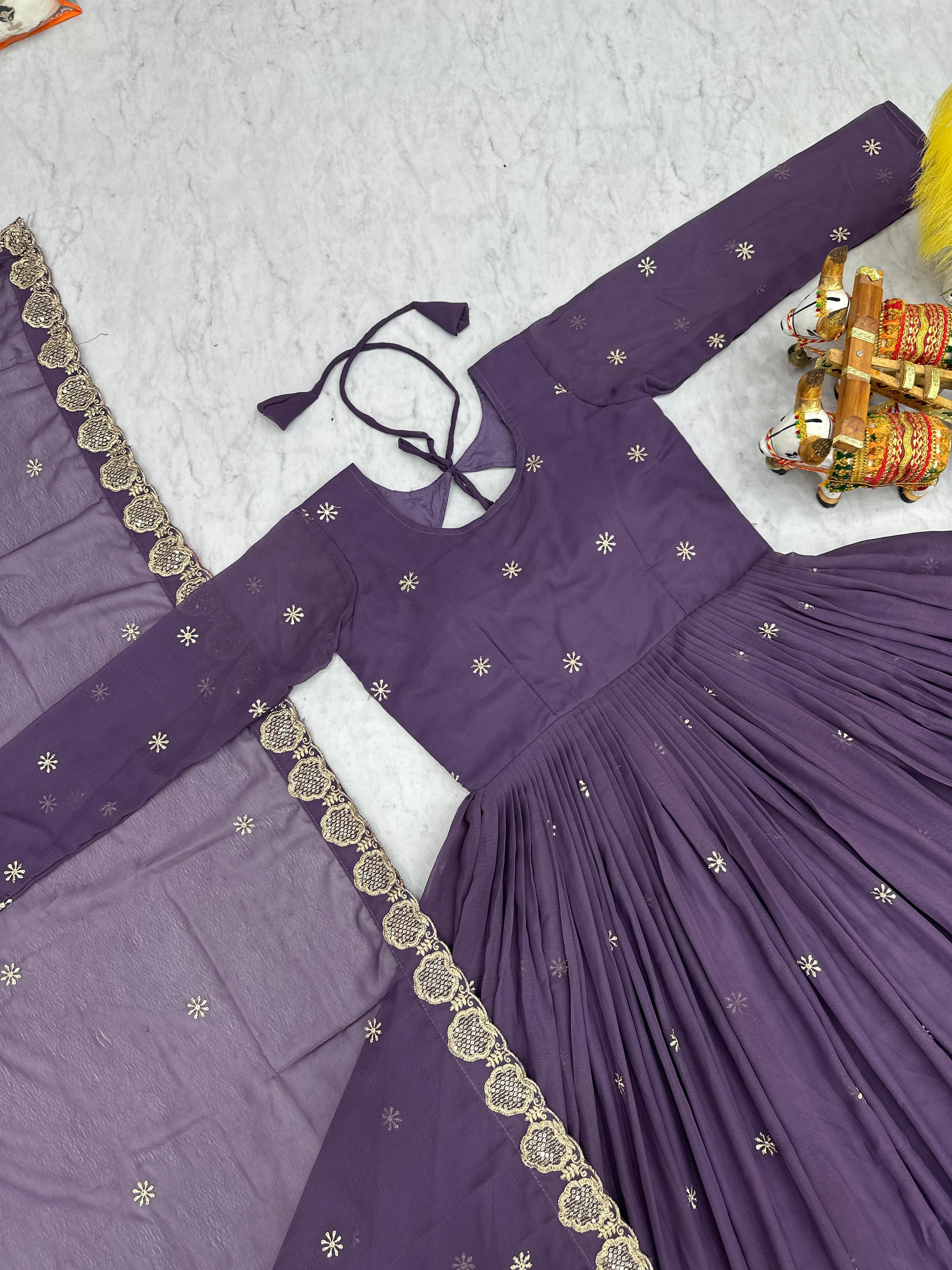 New Festival Long Gown & Duptta